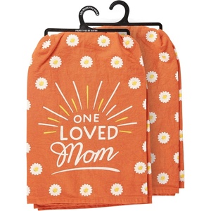 image:imagePrimitives by Kathy One Loved Mom Kitchen Towel