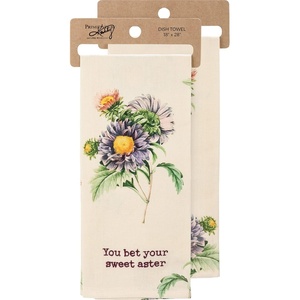 image:imagePrimitives by Kathy You Bet Your Sweet Aster Decorative Kitchen Towel