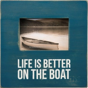 image:imagePrimitives By Kathy 27363 Distressed Turquoise Box Frame Better On The Boat
