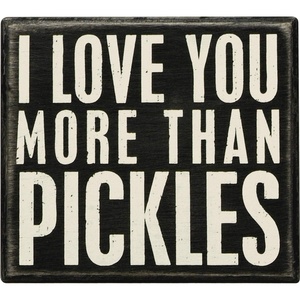 image:imagePrimitives by Kathy 19177 Classic Box Sign More Pickles