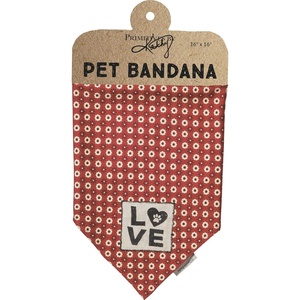 image:imagePrimitives by Kathy Pet Bandana 21 x 21 Love