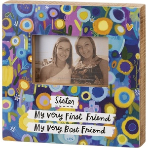 image:imagePrimitives by Kathy Sister My Very First Friend My Very Best Friend Home Dcor Box Photo Frame
