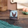 image:imagePrimitives by Kathy Fall Farm Chicken Sign for Home Dcor Natural Wood Block Sign Rustic Style with Distressed Details Hand Painted Art 3 by 3 Inches Designed for Wall or Tabletop Display