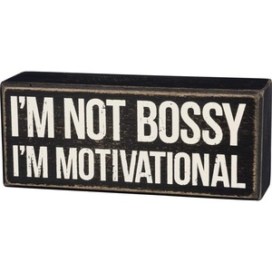 image:imagePrimitives by Kathy Box Sign Motivational Home Decor 6 L x 250 H x 175 W Black White