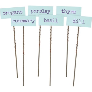 image:imagePrimitives by Kathy Dill Thyme Rosemary Basil Parsley Oregano Decorative Pick Set