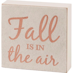 image:imagePrimitives by Kathy Fall Is In The Air Home Decor Block Sign velvet background