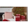 image:imagePrimitives by Kathy Pillow Stripe 15 x 15 Red and White