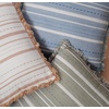 image:imagePrimitives by Kathy Pillow with Decorative Cover from Our Lake amp Cabin Collection displaying a Rustic Green Brown and Orange Stripe Pattern on the Front Inspired by Vintage Cabin Home dcorGreen