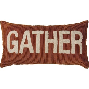 image:imagePBK 110198 Corduroy Throw Pillow 20 x 10 Orange