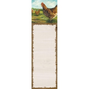 image:imagePrimitives By Kathy Farmhouse Theme Featuring A Curious Chicken Decorative List Pad
