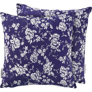 image:imagePrimitives by Kathy Decorative Pillow Indigo Floralm Double Sided Cover and Pillow Set