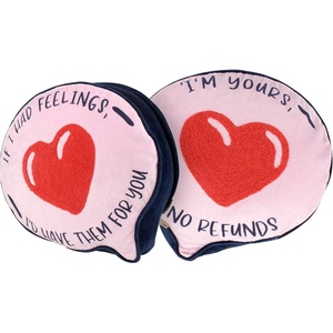 image:imagePrimitives by Kathy Decorative Velvet Pillow Fun Speech Bubble Shape with Raised Cotton HeartSassy Love Inspired If I Had Feelings Id Have Them for YouIm Yours No Refunds Fun Gift