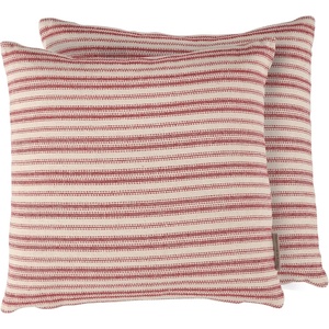 image:imagePrimitives by Kathy Pillow Stripe 15 x 15 Red and White