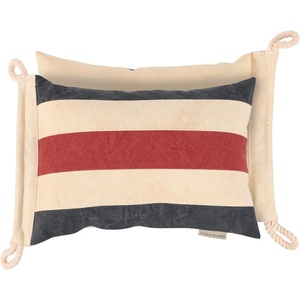 image:imagePrimitives by Kathy Pillow with Decorative Cover from Our Beach Collection displaying a Vintage Nautical Flag Inspired Design of The Yes Flag Made with Durable Canvas