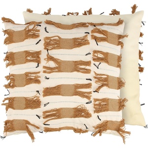 image:imagePrimitives by Kathy Western Fringe Pillow Western Inspired Design Unique Fringe Stitched Details Removable Zipper Cover This 18x18 Throw Pillow adds Rustic Charm to Any Home Office Decor