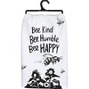 image:imagePrimitives by Kathy Bee Kind Bee Humble Bee Happy Decorative Kitchen Towel