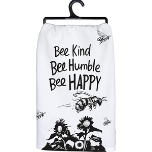 image:imagePrimitives by Kathy Bee Kind Bee Humble Bee Happy Decorative Kitchen Towel