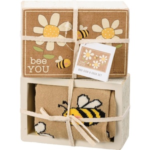 image:imagePrimitives by Kathy Bee You Home Dcor Sign And Sock Gift Set