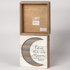 image:imagePrimitives by Kathy HandLettered Slat Box Sign 7 x 8 To The Moon And BackWhiteGray