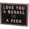 image:imagePrimitives by Kathy 30358 RusticInspired Box Sign Bushel amp A Peck