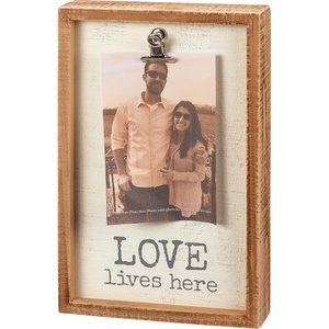image:imagePrimitives By Kathy Love Lives Here Inset Home Dcor Sign