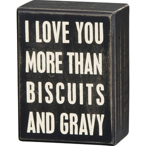 image:imagePrimitives by Kathy 22213 Classic Box Sign Biscuits Neutral
