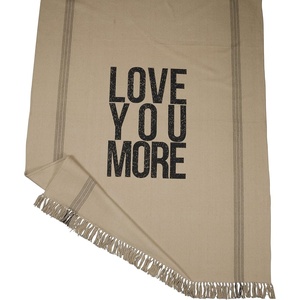 image:imagePrimitives by Kathy 22547 Striped Throw 68 by 51Inch Love You More