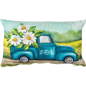 image:imagePrimitives by Kathy She Loves Me She Loves Me Not Farm Home Dcor Pillow