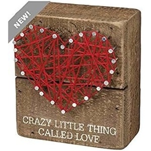 image:imagePrimitives by Kathy String Art  Crazy Little 35x4 inches Wood Red