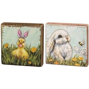 image:imagePrimitives by Kathy Duckling Ears 350 x 350 and White Bunny 450 x 450 Home Dcor Signs Bundle