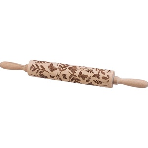image:imagePrimitives by Kathy Embossed Beech Wood Rolling Pin and Teapot Cookie Cutter Baking SetRolling Pin
