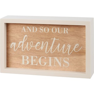 image:imagePrimitives by Kathy Home Dcor Inset Sign  Our Adventure Begins