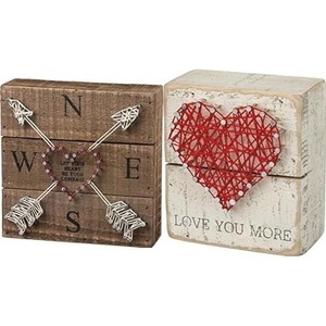 image:imagePrimitives by Kathy Let Your Heart Be Your Compass Sign amp Love You More Sign Bundle