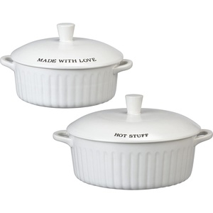 image:imagePrimitives by Kathy Made With Love More Please Hot Stuff More Please Covered Casserole Set