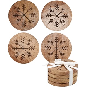 image:imagePrimitives by Kathy Snowflakes Coaster Set