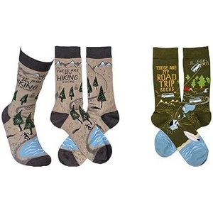 image:imagePrimitives by Kathy Socks Bundle  These Are My Hiking Socks amp These Are My Road Trip Socks Unisex
