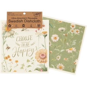 image:imagePrimitives by Kathy Swedish Cloth Set of 2  Choose Happy