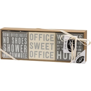 image:imagePrimitives by Kathy Home Office Rules No Shoes Shower Or Commute Office Sweet Office Work Is Interfering With My Enjoyment Of Working From Home Home Dcor Sign Set