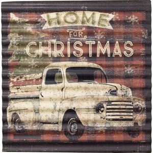 image:imagePrimitives by Kathy Rustic Tin Sign Home for Christmas