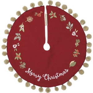 image:imagePrimitives by Kathy Stitch Art Tree Skirt Merry Christmas 1230 inches diameter