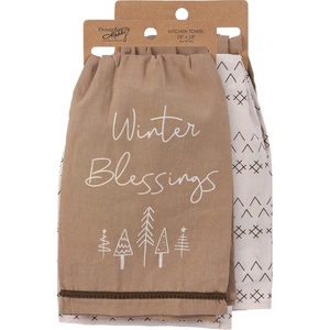 image:imagePrimitives by Kathy Winter Blessings Kitchen Towel Set