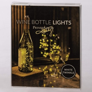 image:imagePrimitives by Kathy 101394 Battery Operated Wine Bottle Stopper LED Twinkle Lights 58Inch String White