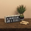 image:imagePrimitives by Kathy 24978 Paw Print Trimmed Box Sign 6 x 250 German ShepherdBeagle