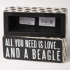 image:imagePrimitives by Kathy 24978 Paw Print Trimmed Box Sign 6 x 250 German ShepherdBeagle