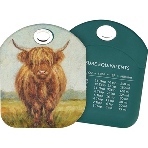 image:imagePrimitives by Kathy Decorative Kitchen Bowl Scraper Full Color Designdoublesided silicone scraperCharming Highland cowFall Fieldstainless steel handleconvenient measurement equivalentseasonal