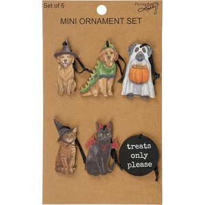 image:imagePrimitives by Kathy Mini Ornament Set  Costumed Pets