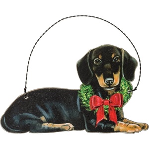 image:imagePrimitives by Kathy Ornament  Christmas Dachshund