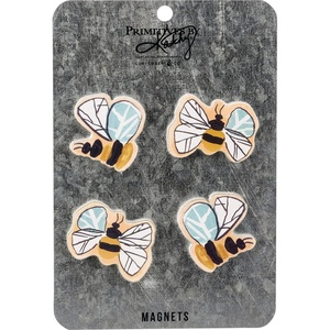 image:imagePrimitives by Kathy Rustic Theme Featuring Bees Decorative Magnet Set