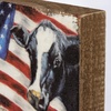 image:imagePrimitives by Kathy American Flag with Cow Home Dcor Block Sign