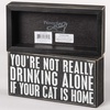 image:imagePrimitives by Kathy Classic Box Sign cat is Home
